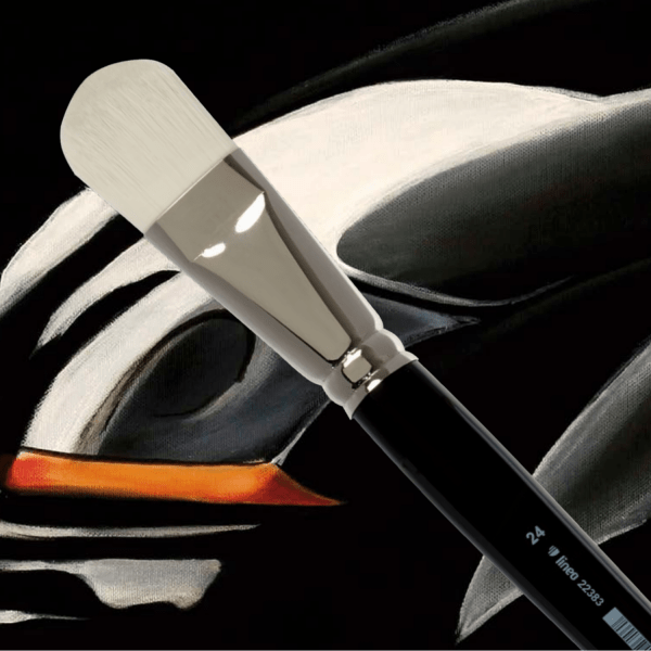 Artist brush for granulating technique. From lineo Edition Martin Thomas. Best with oil and acrylic paints.