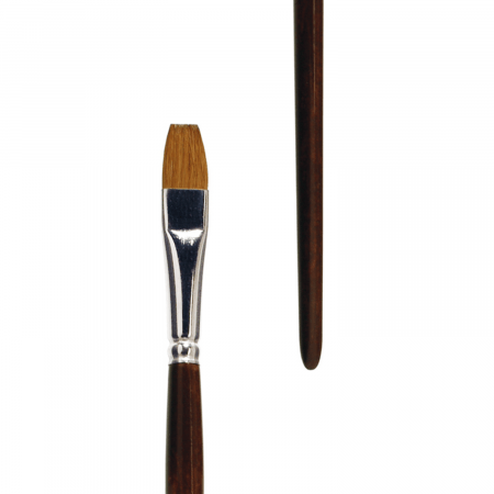 Artist Brush Red Sable. Best for acrylic painting. Long nice wooden handle. Handmade in Germany.