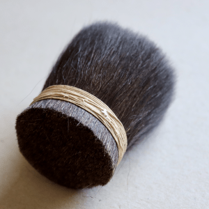 Squirrel hair is a high quality material for brush making