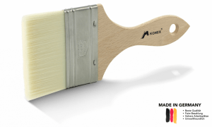 Mesko KONEX brush with natural wooden handle, stainless steel ferrule and synthetic KONEX hair.