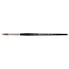 Aquarellpinsel, rund, Rotmarder Haar, Silberzwinge, schwarzer Stiel. lineo Germany