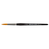 Aquarellpinsel, rund, Synthetikhaar Toray, Silberzwinge, kurzer schwarzer Stiel. lineo Germany